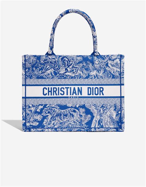 dior beach bag blue|christian dior tote bag price.